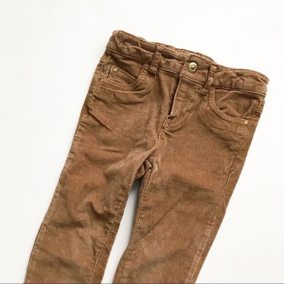 Joe Fresh tan skinny Corduroy pants  EUC 2T - Picture 2 of 3